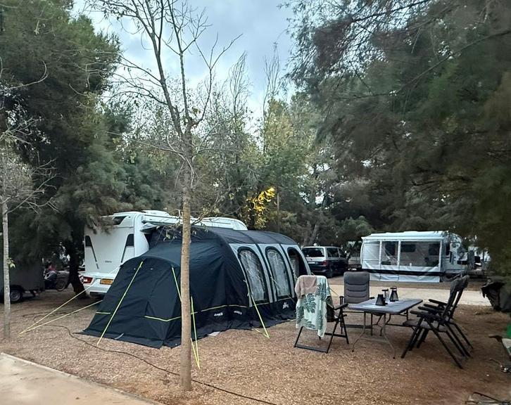 Obelink Ambassador 380 Easy Air + Zijtent - Zo goed als nieu, Caravans en Kamperen, Tenten, Zo goed als nieuw, Ophalen of Verzenden