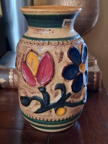 Bay W-Germany vintage bloemen vaas 21 cm beschikbaar voor biedingen