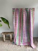 Vintage Kantha Quilt Deken India Patchwork Sari, Huis en Inrichting, Woonaccessoires | Plaids en Woondekens, Ophalen of Verzenden