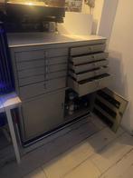 Vintage stalen tandartskast – designklassieker in topstaat, Ophalen, 5 laden of meer, 100 tot 150 cm, Vintage