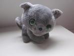 Big Headz Artlist International grijs pluche poes knuffel, Ophalen of Verzenden, Nieuw, Poes