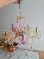 super mooie kroonluchter multicolor hanglamp, Huis en Inrichting, Lampen | Kroonluchters, Ophalen of Verzenden, Zo goed als nieuw