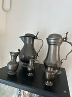 Tinnen antieke kannetjes, Ophalen