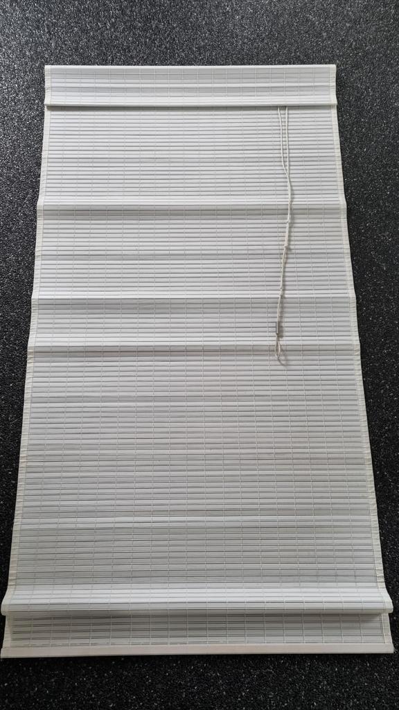 7x houten vouwgordijnen Jan Des Bouvrie, Huis en Inrichting, Stoffering | Gordijnen en Lamellen, Gebruikt, 200 cm of meer, Wit