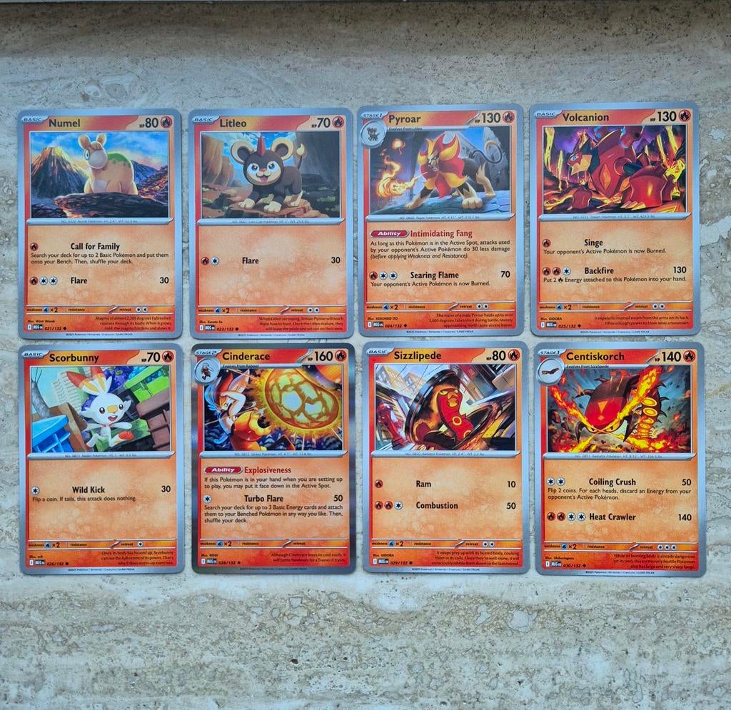 Pokemon kaarten MEG 8x 021 tm 030, Ophalen of Verzenden, Meerdere kaarten