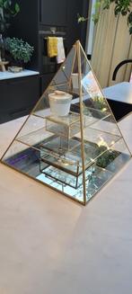 Glazen sieraden display piramide, Ophalen, Zo goed als nieuw, Overige typen