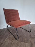 Mooie koperkleur ribstof fauteuil Cooper, Huis en Inrichting, Fauteuils, Ophalen, Zo goed als nieuw