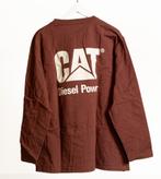 Ongedragen vintage bruin CATERPILLAR T-shirt, maat M (48/50), Bruin, Maat 48/50 (M), Ophalen of Verzenden, Zo goed als nieuw