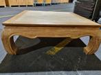 grote opiumtafel teak, Huis en Inrichting, Tafels | Salontafels, Ophalen, Gebruikt, 100 tot 150 cm, Teakhout