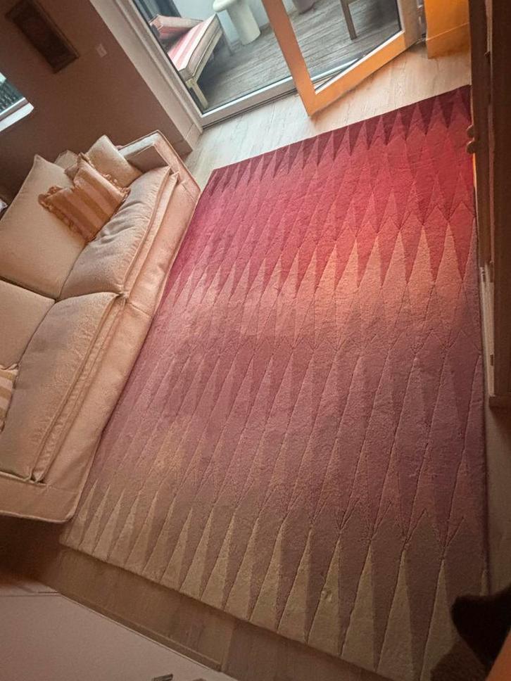 Wollen vloerkleed 2x3m - Missoni look, Huis en Inrichting, Stoffering | Tapijten en Kleden, Zo goed als nieuw, 150 tot 200 cm