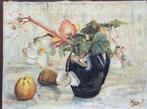 Hendrik de Groot (Edgorot), Begonia en vruchten, 1938, Antiek en Kunst, Ophalen