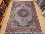 Vintage handgeknoopt perzisch tapijt moud met zijde 298x196