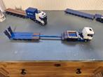 Scania 6x4 met semi dieplader uitschuifbaar met oprijplanken, Hobby en Vrije tijd, Modelauto's | 1:50, Ophalen of Verzenden, Zo goed als nieuw