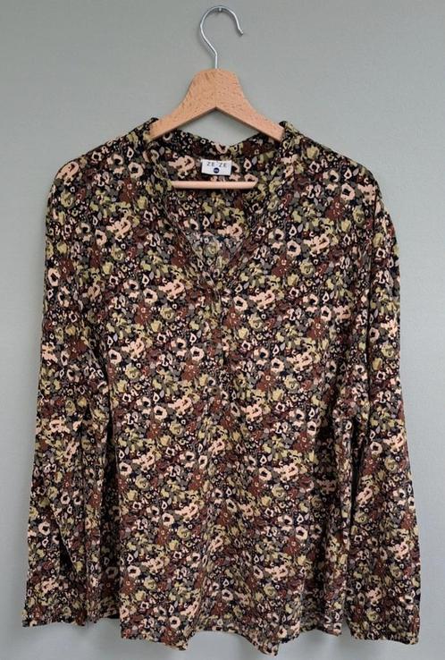 ZE-ZE Blouse XXXL Bloemenprint, Kleding | Dames, Blouses en Tunieken, Zo goed als nieuw, Maat 46/48 (XL) of groter, Overige kleuren
