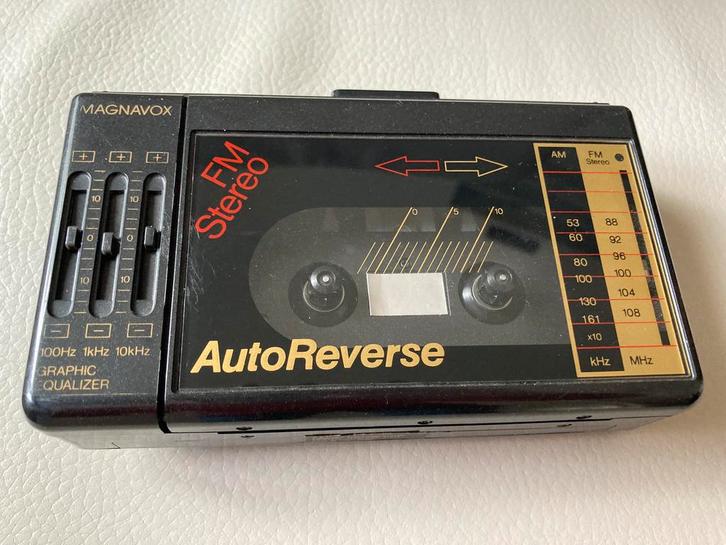 Vintage Magnavox stereo cassettespeler en radio, Cd's en Dvd's, Cassettebandjes, Gebruikt, Origineel, 1 bandje, Ophalen of Verzenden