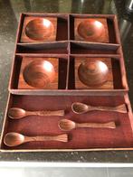 Vintage teak pinda set., Verzamelen, Retro, Ophalen of Verzenden, Huis en Inrichting