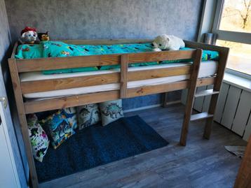 Halfhoogslaper Greywash 90x200 met goede Lattenbodem beschikbaar voor biedingen