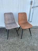 6 stuks nieuwe stoelen spot mx sofa maxfurn taupe cognac, Ophalen, Bruin, Nieuw, Vijf, Zes of meer stoelen