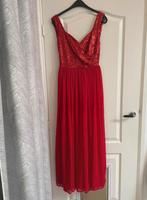 Gala Jurk Rood, Ophalen, Galajurk, Maat 42/44 (L), Zo goed als nieuw