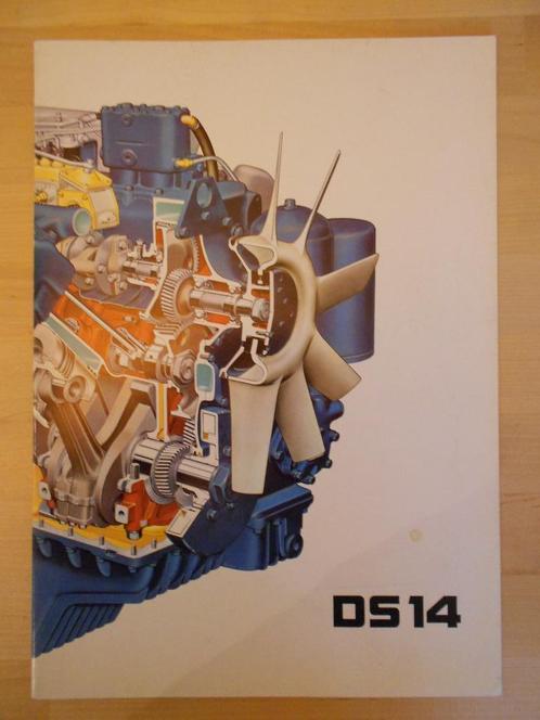 Scania 14 Liter V8 Motor Brochure 1969 – DS14 140, Boeken, Auto's | Folders en Tijdschriften, Zo goed als nieuw, Overige merken
