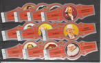 reeks 6727  sig merken  1-10 sigarenbandjes, Verzamelen, Verzenden, Sigarenbandjes