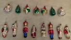 15 Mondgeblazen en Handbeschilderde Glazen Kerstfiguren, Diversen, Kerst, Ophalen