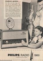 Retro reclame 1960 Philips radio varianten jaren 60, Verzenden, Overige typen