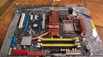 Asus P5E + Core 2 Quad Q8400 2.66 GHz (+Optioneel Ram), Computers en Software, Moederborden, Gebruikt, DDR2, ATX, Intel