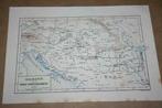 Antieke kaart Dalmatië & Donau-Vorstendommen - 1876 !!, Gelezen, Ophalen of Verzenden