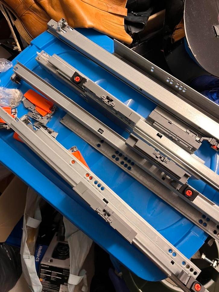 Blum Tandem Plus Lade geleiderset 30kg Softclose, Huis en Inrichting, Kasten | Ladekasten, Zo goed als nieuw, Minder dan 100 cm