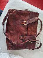 Vintage Partridge Leren Handtas, Ophalen of Verzenden, Gebruikt, Bruin, Handtas