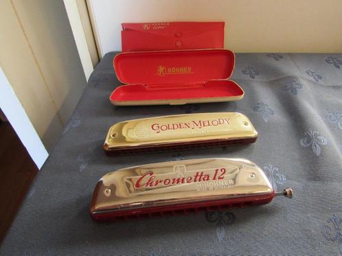 Mondharmonica, Muziek en Instrumenten, Blaasinstrumenten | Mondharmonica's, Zo goed als nieuw, Chromatisch, C-mondharmonica, Met koffer of doosje