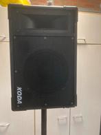 Geluidsset bestaande uit geluidsmixer met 4 boxen op stander, Muziek en Instrumenten, Mengpanelen, Ophalen, Gebruikt, 10 tot 20 kanalen