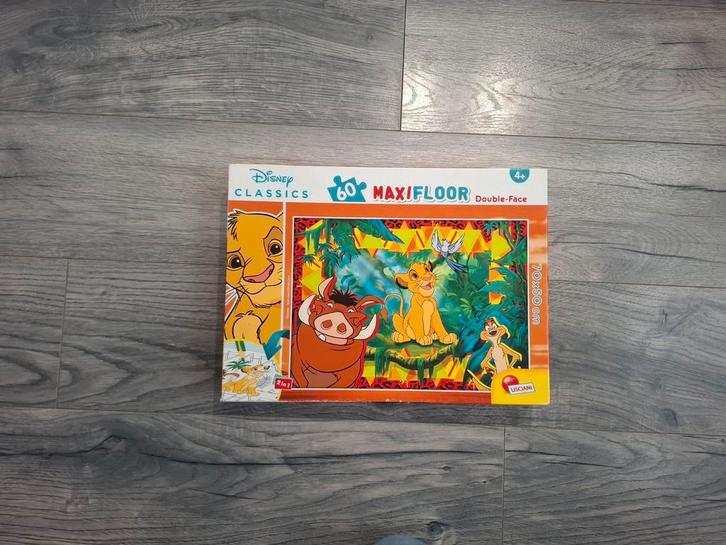 2 in 1 dubbele vloerpuzzel disney classics the lion king, Kinderen en Baby's, Speelgoed | Kinderpuzzels, 4 tot 6 jaar, Meer dan 50 stukjes