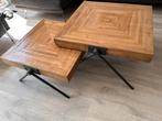 Tafel Mangohout, Huis en Inrichting, Tafels | Salontafels, Ophalen, 50 tot 100 cm, Vierkant, 50 tot 100 cm