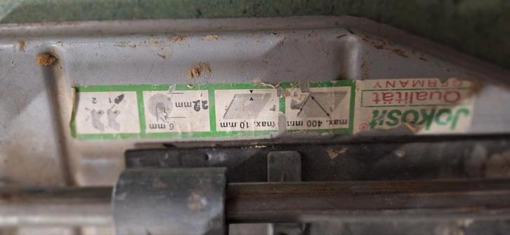 Jokosa Tegelsnijder - 400mm, Doe-het-zelf en Verbouw, Overige Doe-het-zelf en Verbouw, Gebruikt, Ophalen of Verzenden