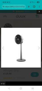 Duux Whisper Grijs - Stille Ventilator met Afstandsbediening, Ophalen, Ventilator met afstandsbediening, Zo goed als nieuw, Statiefventilator