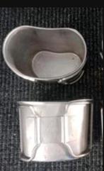 LEGER VELD BEKER klapbeker mestin, Verzamelen, Ophalen of Verzenden, Landmacht, Nederland, Overige typen