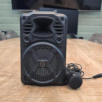 BRAINZ Karaoke Boombox LED met Microfoon – Bluetooth – Nieuw beschikbaar voor biedingen