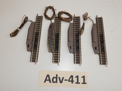 Adv-411 N Spoor Elektrische Ontkoppelrails 9114 Fleischmann, Hobby en Vrije tijd, Modeltreinen | N-Spoor, Zo goed als nieuw, Rails