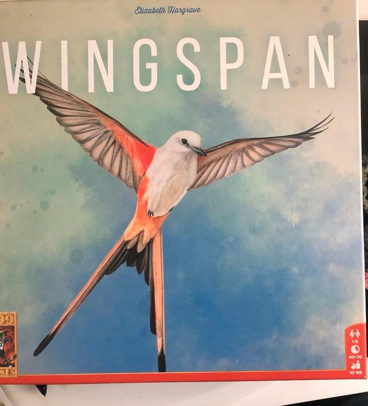 Wingspan Bordspel nederlands, Hobby en Vrije tijd, Gezelschapsspellen | Bordspellen, Zo goed als nieuw, Een of twee spelers, Ophalen of Verzenden