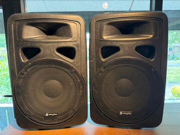 SkyTec SP1500A ABS Actieve PA Luidspreker Box 15" 800W 2x beschikbaar voor biedingen