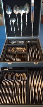 Complete Vintage besteksets Gero, Keltum, etc....., Gebruikt, Ophalen of Verzenden, Rvs of Chroom, Vaatwasserbestendig