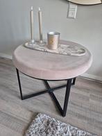Poef hocker taupe, Ophalen, 50 tot 100 cm, 50 tot 100 cm, Zo goed als nieuw