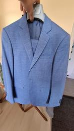 Lichtblauw pak "linnen look" Gents maat 46/48, Kleding | Heren, Kostuums en Colberts, Ophalen, Blauw, Gedragen, Gents