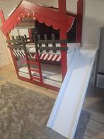 Uniek Stapelbed Brandweer kazerne met Glijbaan & Extra Bed, Ophalen, Gebruikt, Stapelbed