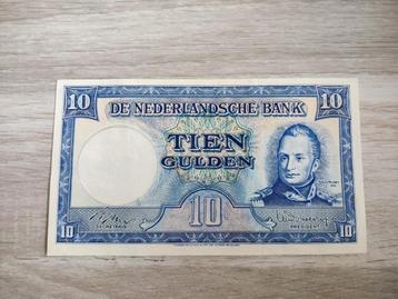 Zo goed als UNC biljet 10 gulden Willem 1 / Molen, 1949 beschikbaar voor biedingen