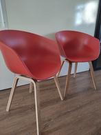 2 Hay AAC22 stoelen mooi oranje rode kleur., Ophalen, Kunststof, Gebruikt, Twee