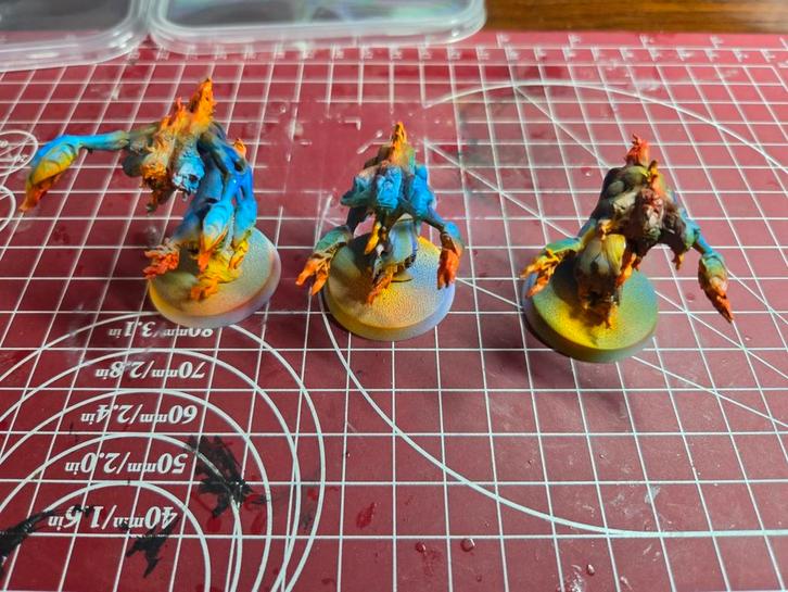 2x 3 Flamers, Hobby en Vrije tijd, Wargaming, Zo goed als nieuw, Warhammer, Ophalen of Verzenden