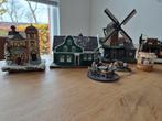 7 kersthuisjes, waaronder 1 molen, plus 5 kleine attributen, Diversen, Kerst, Ophalen of Verzenden